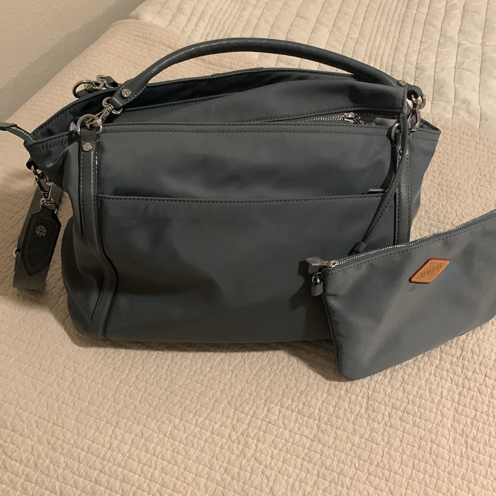 MZ WALLACE GRAY NYLON CROSSBODY BAG LARGE - Picture 4 of 7